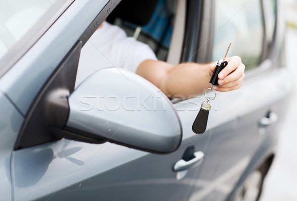 Homme à l'extérieur transport propriété voiture [[stock_photo]] © dolgachov