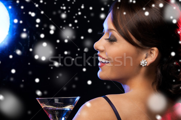 Femeie cocktail lux vip Viata de noapte petrecere Imagine de stoc © dolgachov