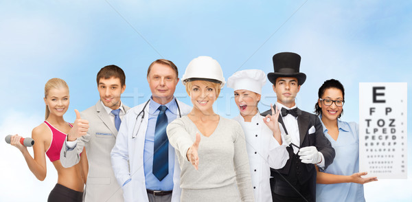 Grupy ludzi zawody ludzi biznesmen gotować lekarza Zdjęcia stock © dolgachov