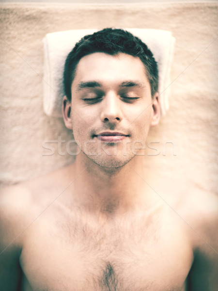man in spa Stock photo © dolgachov