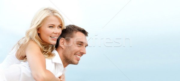 couple at seaside Stock photo © dolgachov