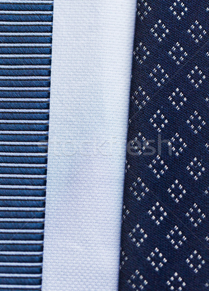 close up of blue patterned ties Stock photo © dolgachov