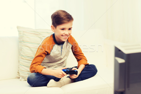 Joystick spielen Videospiel home Freizeit Stock foto © dolgachov
