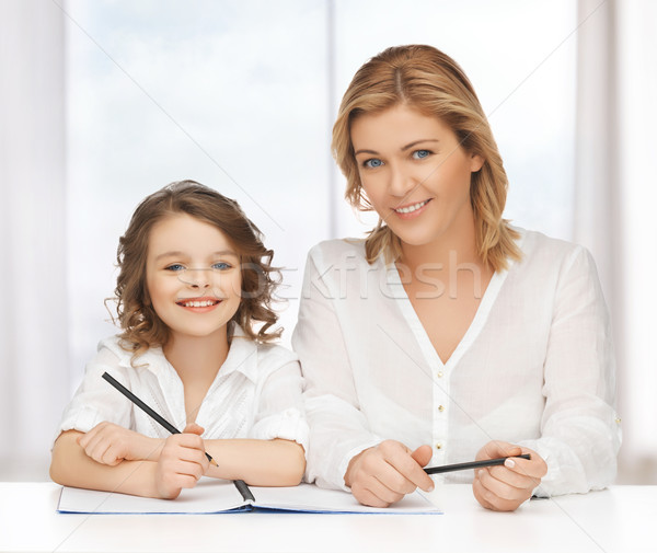 mother and daughter Stock photo © dolgachov