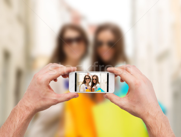 Foto stock: Mãos · quadro · férias