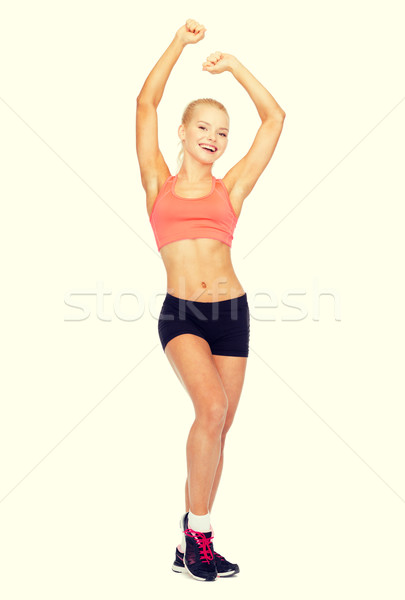 Piękna kobieta taniec sportu fitness Zdjęcia stock © dolgachov
