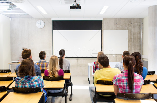Stock photo: group of students in lecture hall