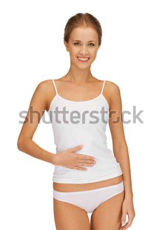 Belle femme coton photos femme sexy fitness [[stock_photo]] © dolgachov