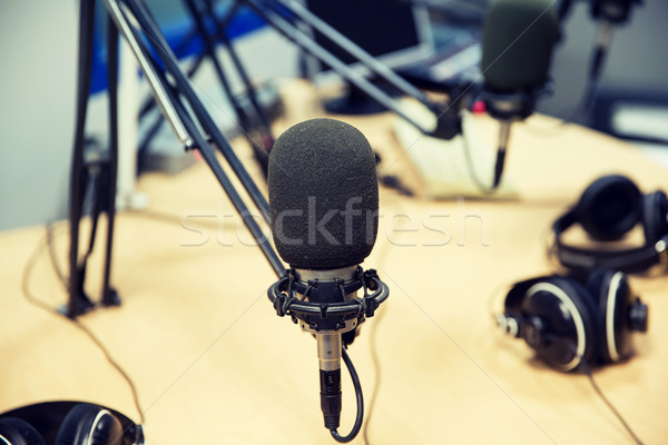 Microfono radio stazione tecnologia elettronica Foto d'archivio © dolgachov