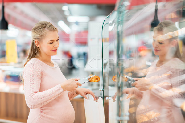 妊婦 袋 買い 食料品 ショッピング 食品 ストックフォト © dolgachov