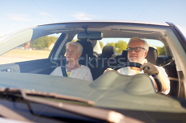 Mutlu sürücü araba yol yolculuk Stok fotoğraf © dolgachov