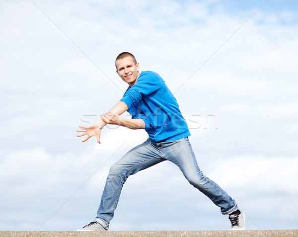 Bello ragazzo dance spostare sport Foto d'archivio © dolgachov