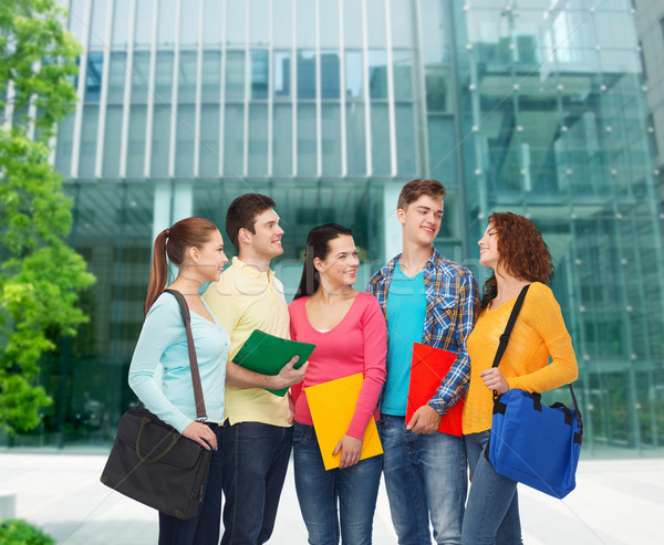 Stockfoto: Groep · glimlachend · tieners · vriendschap · business · onderwijs