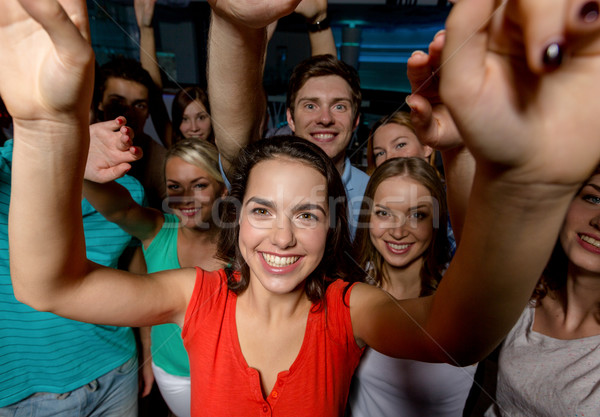 Lächelnd Frauen Tanz Club Party Feiertage Stock foto © dolgachov