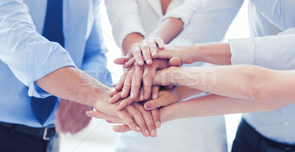 business team celebrating victory in office Stock photo © dolgachov