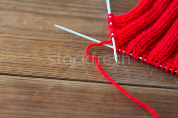 Stockfoto: Item · naalden · hout · handwerk · winter