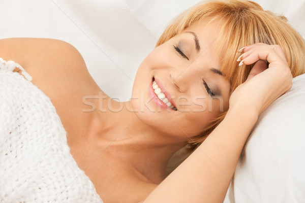 sleeping woman Stock photo © dolgachov