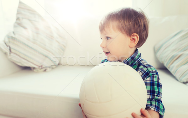 Feliz pequeño bebé nino pelota casa Foto stock © dolgachov