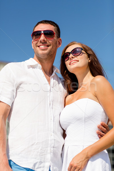 Souriant couple ville amour Voyage tourisme [[stock_photo]] © dolgachov