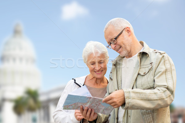 Couple carte Washington maison blanche famille âge [[stock_photo]] © dolgachov