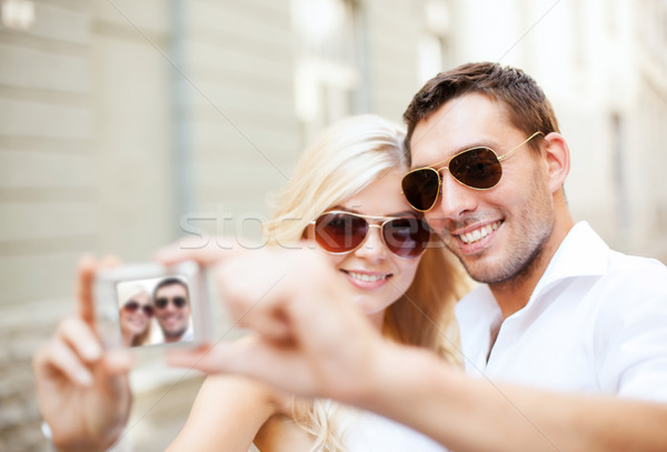 Foto stock: Pareja · toma · foto · Servicio · verano · vacaciones