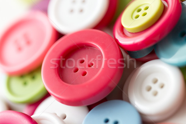 close up of sewing buttons Stock photo © dolgachov