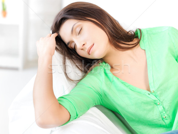 sleeping woman Stock photo © dolgachov