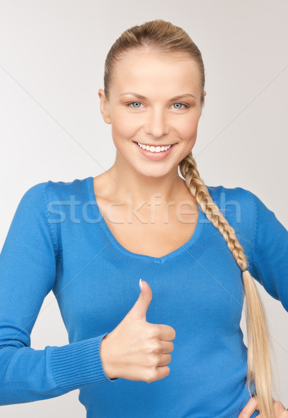 Heldere foto tienermeisje vrouw hand Stockfoto © dolgachov