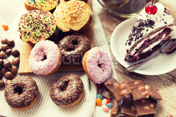 close up of sweets on table Stock photo © dolgachov