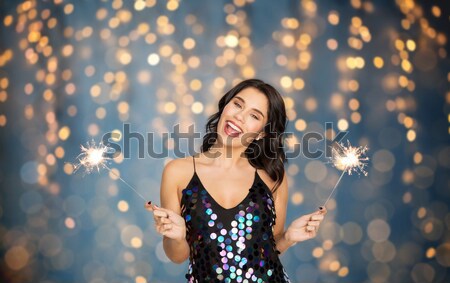 beautiful sexy woman in red dress Stock photo © dolgachov