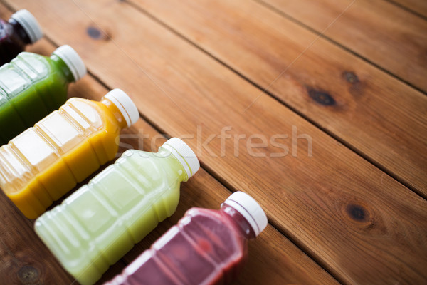 Stockfoto: Flessen · verschillend · vruchten · plantaardige · gezond · eten · dranken