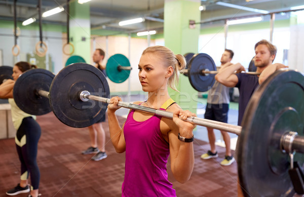 группа людей подготовки спортзал фитнес спорт Сток-фото © dolgachov