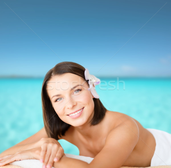 красивая женщина Spa салона здоровья красоту курорта Сток-фото © dolgachov