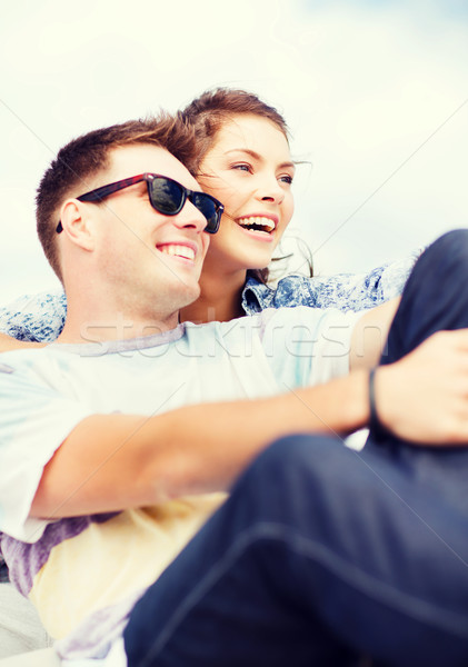 teenagers hanging out outside Stock photo © dolgachov