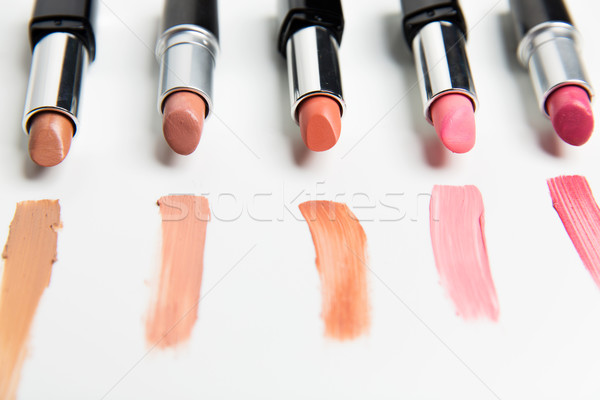 close up of lipsticks range Stock photo © dolgachov