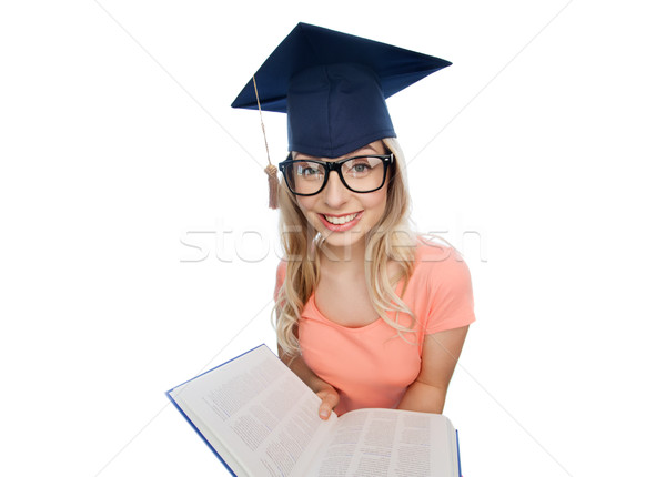 Student femeie enciclopedie oameni educaţie cunoştinţe Imagine de stoc © dolgachov