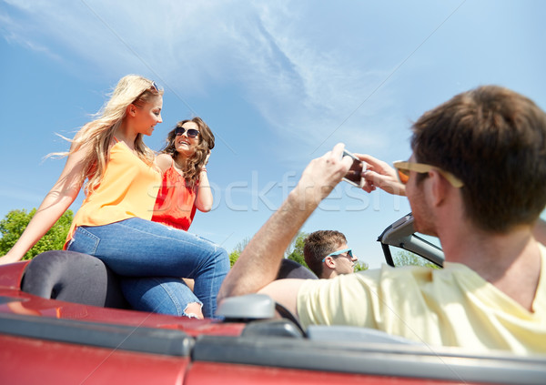 Amis conduite voiture loisirs route [[stock_photo]] © dolgachov