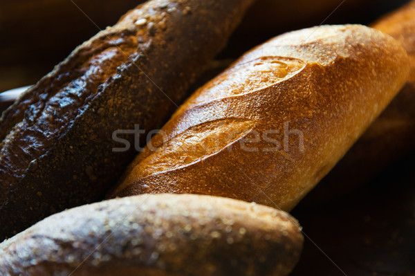 Pan alimentos una alimentación poco saludable diferente Foto stock © dolgachov