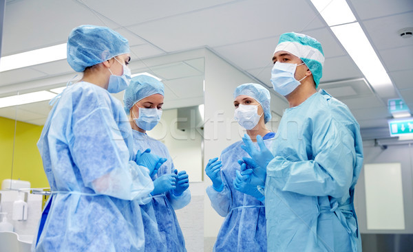 Stockfoto: Groep · chirurgen · operatiekamer · ziekenhuis · chirurgie · geneeskunde