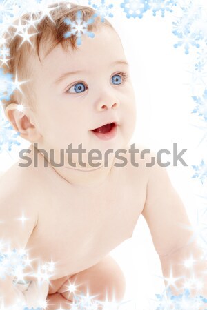 Retrato bebê menino brilhante Foto stock © dolgachov