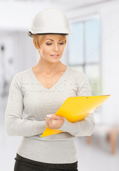 contractor in helmet Stock photo © dolgachov