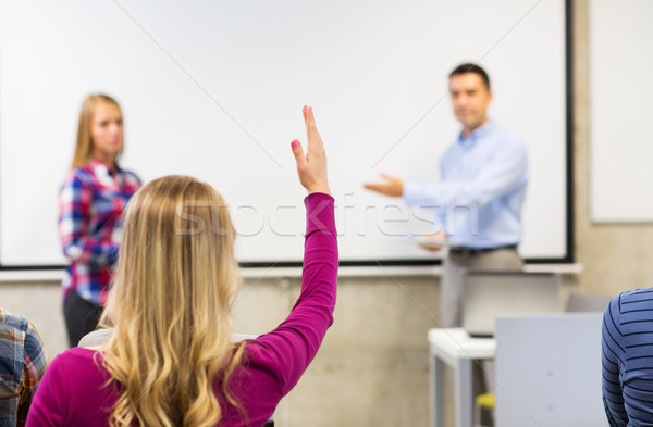 group of students in lecture hall Stock photo © dolgachov