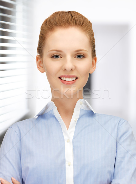 Stock photo: happy and smiling woman