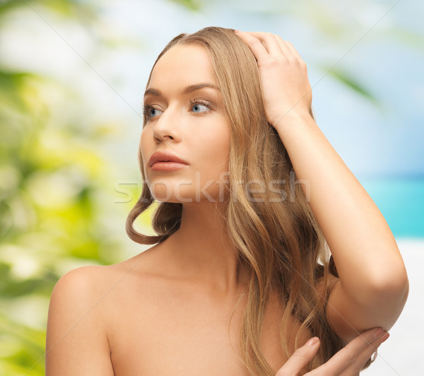 Piękna kobieta charakter piękna eco kobieta zdrowia Zdjęcia stock © dolgachov