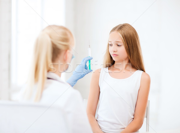 [[stock_photo]]: Médecin · vaccin · enfant · hôpital · santé · médicaux