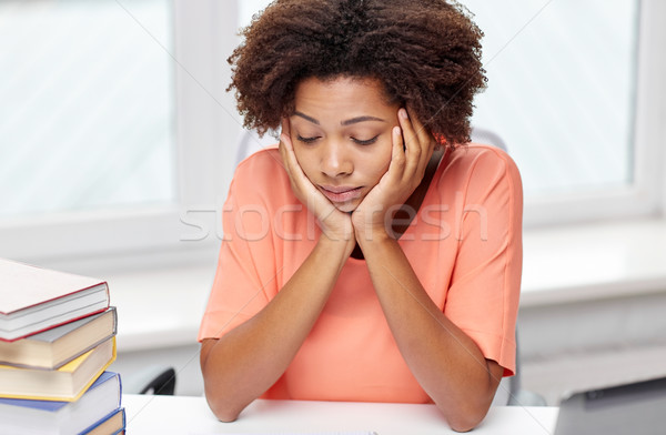 Foto stock: Aburrido · mujer · deberes · casa · personas