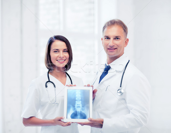 Сток-фото: два · врачи · Xray · здравоохранения