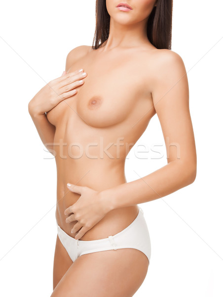 Topless femeie corp luminos imagine Imagine de stoc © dolgachov