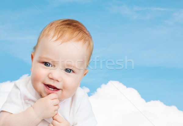 smiling little baby Stock photo © dolgachov