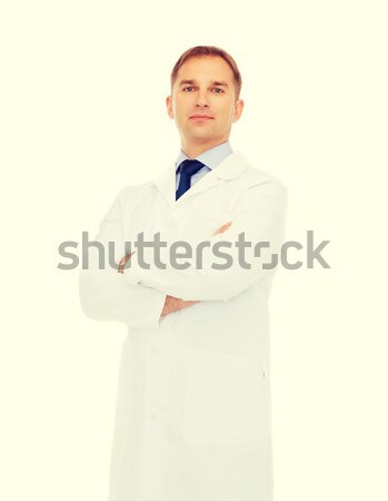 male doctor in white coat Stock photo © dolgachov